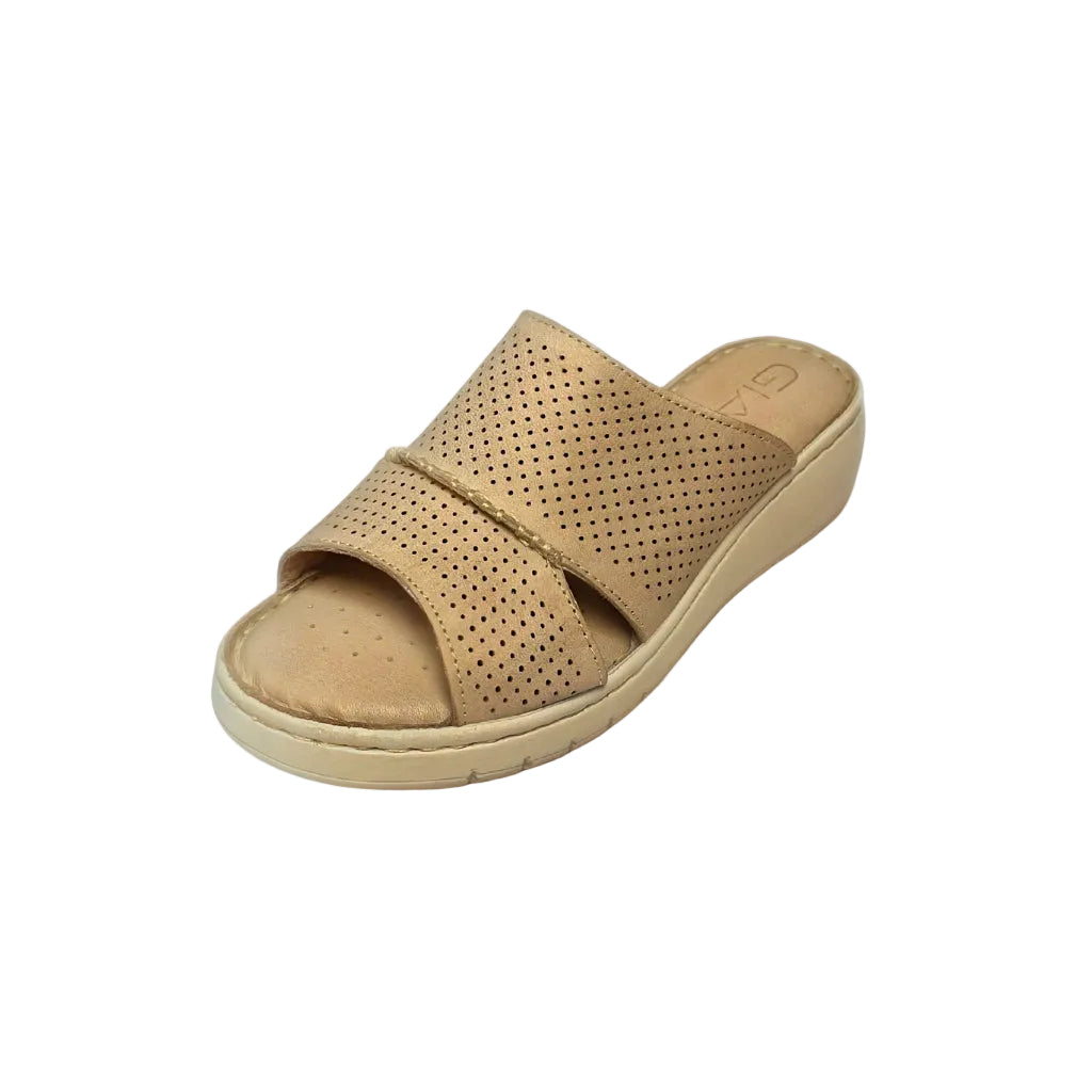 Gia Stone Perforated Flatform Sandal – product image 1