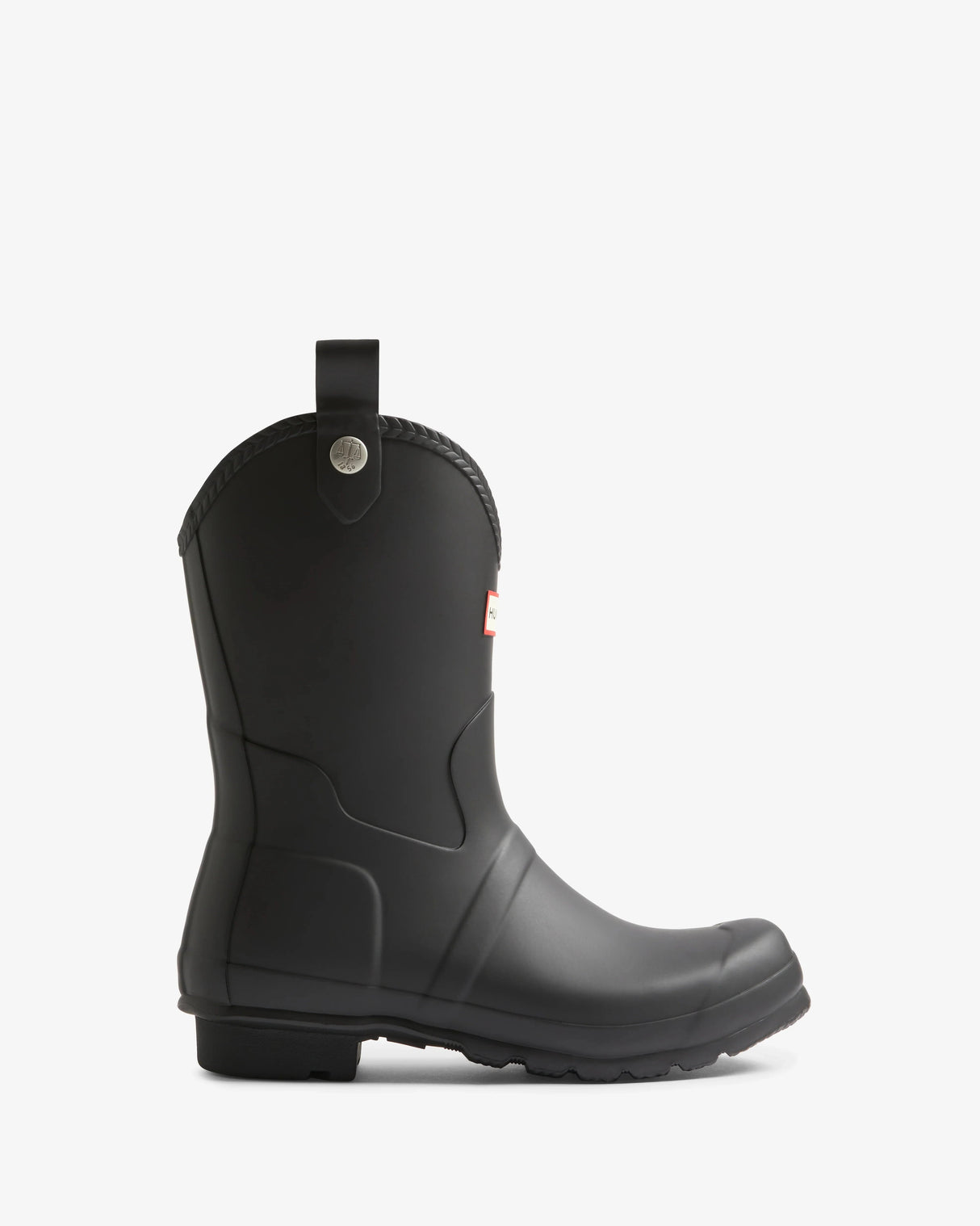Hunter Original Cowboy Wellington Boot - Black โ side view