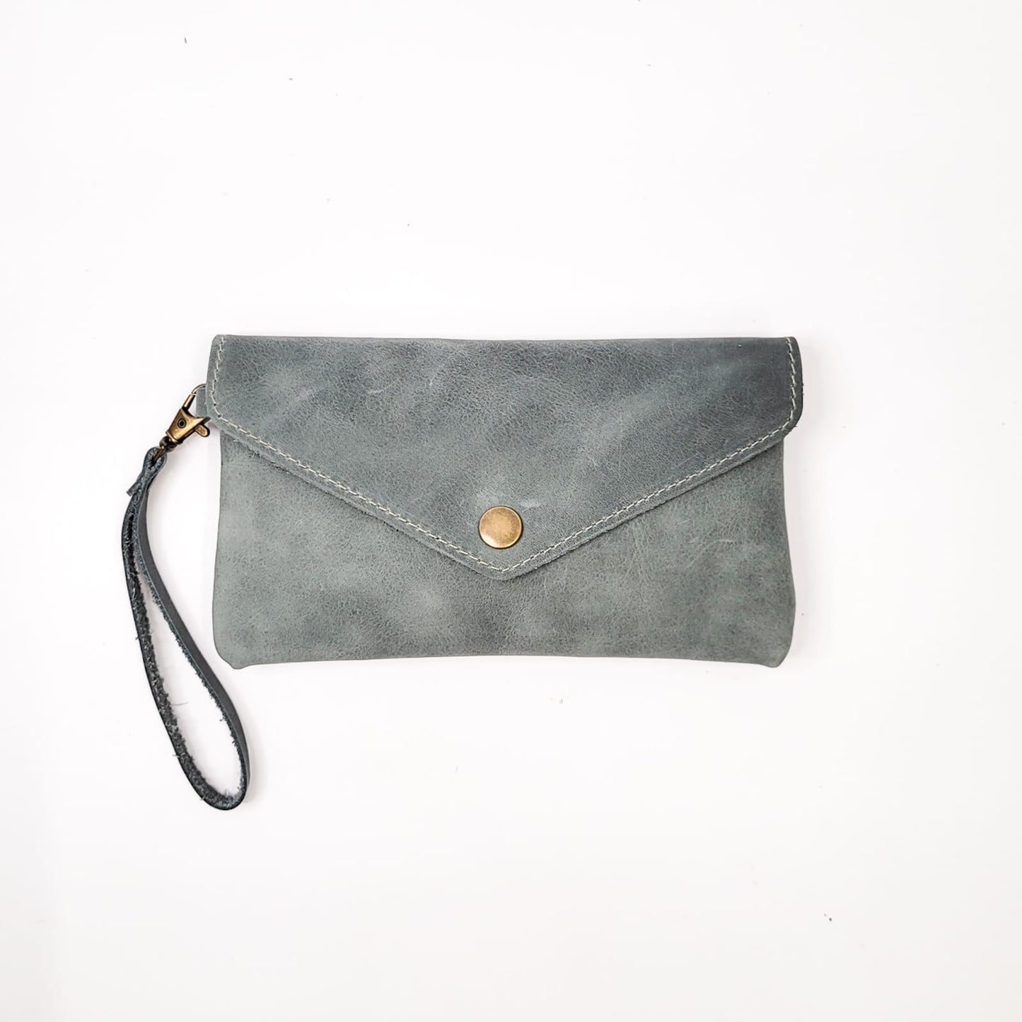 Gia leather blue envelop purse
