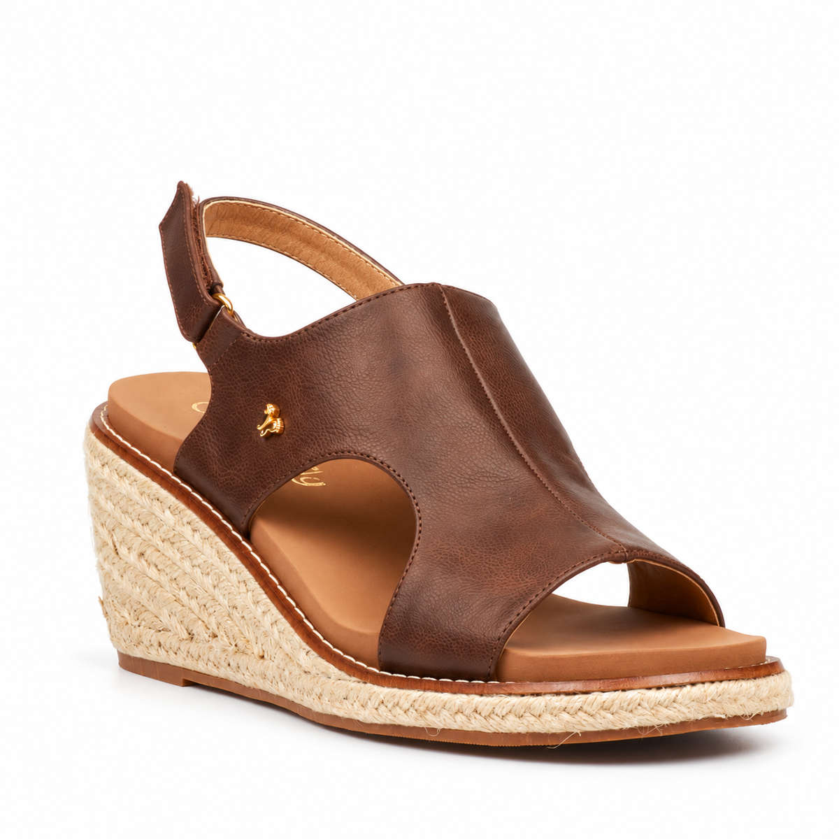 Butterfly Feet Mila 2 Wedge - Chocolate, outer front three-quarter view
