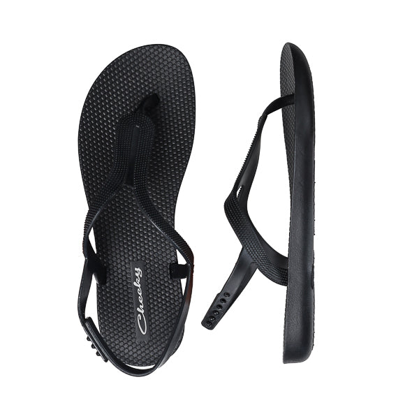Cheeky black CHIARA toe post sandal