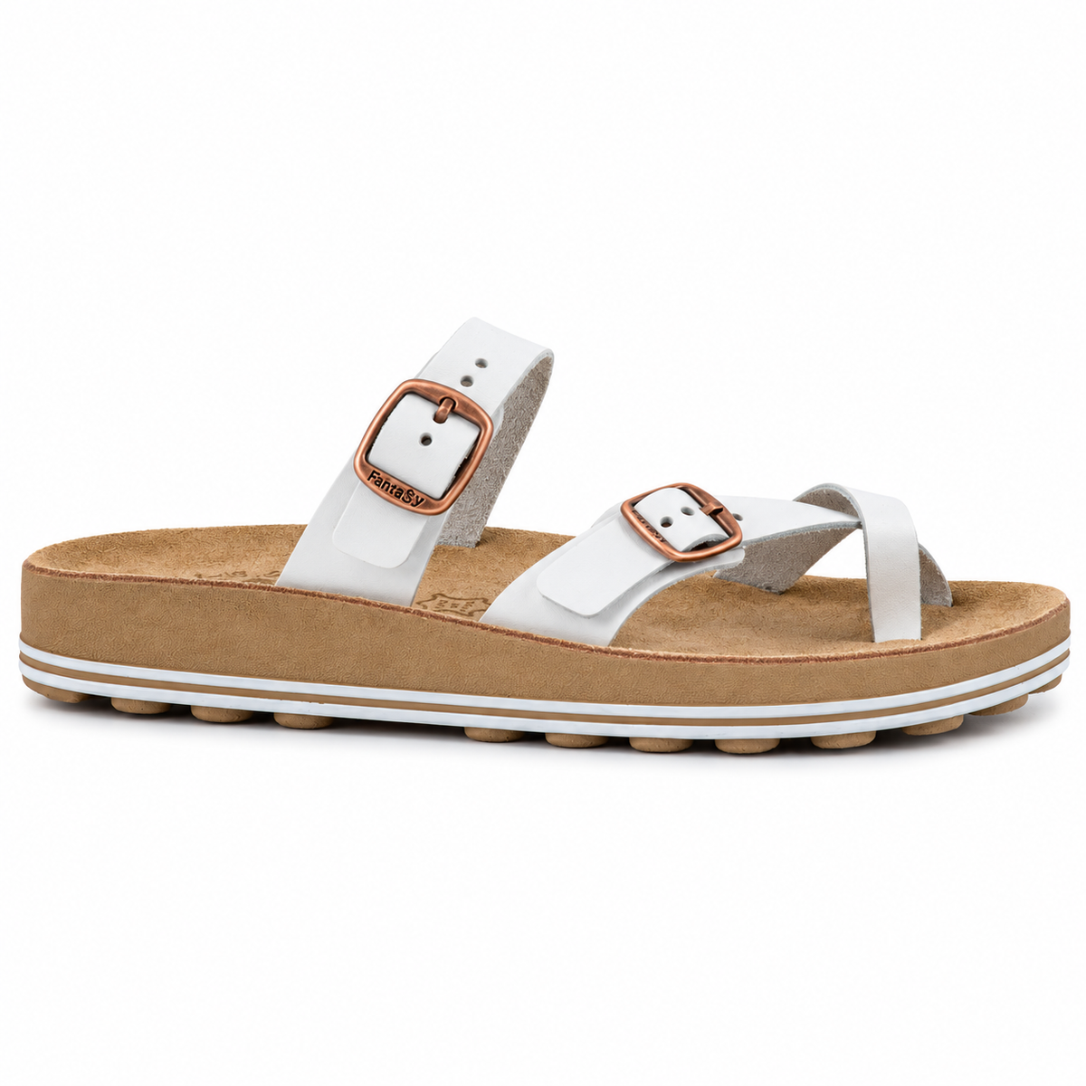 Fantasy Sandals Caterina White - side view