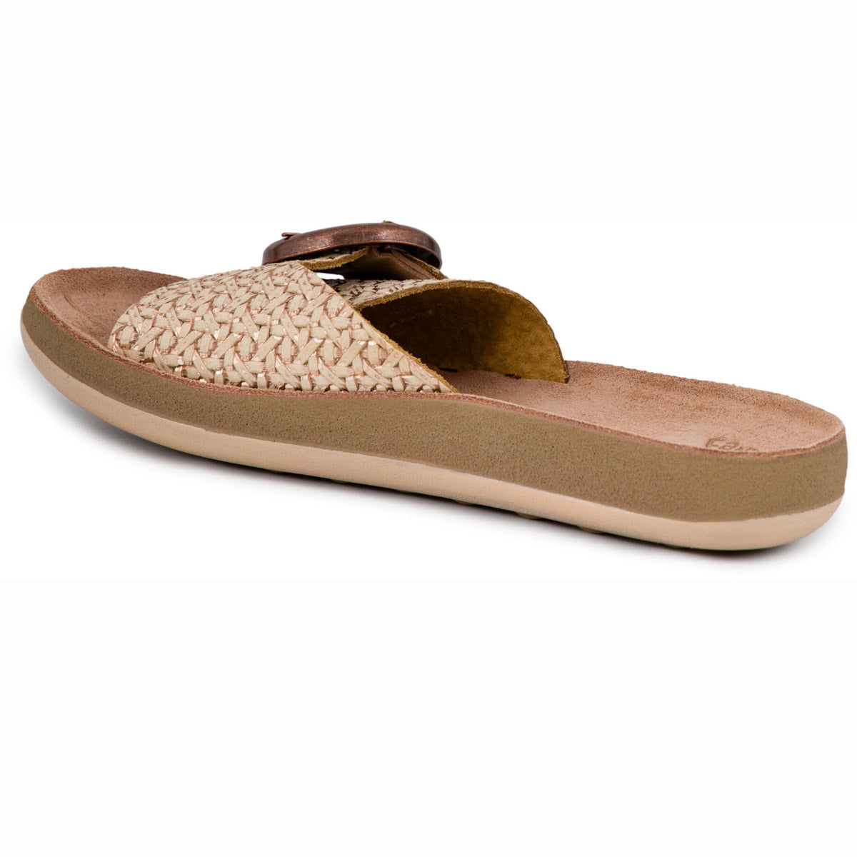 Fantasy Sandals Kiki Sandal - Rose Gold, original inner angled view