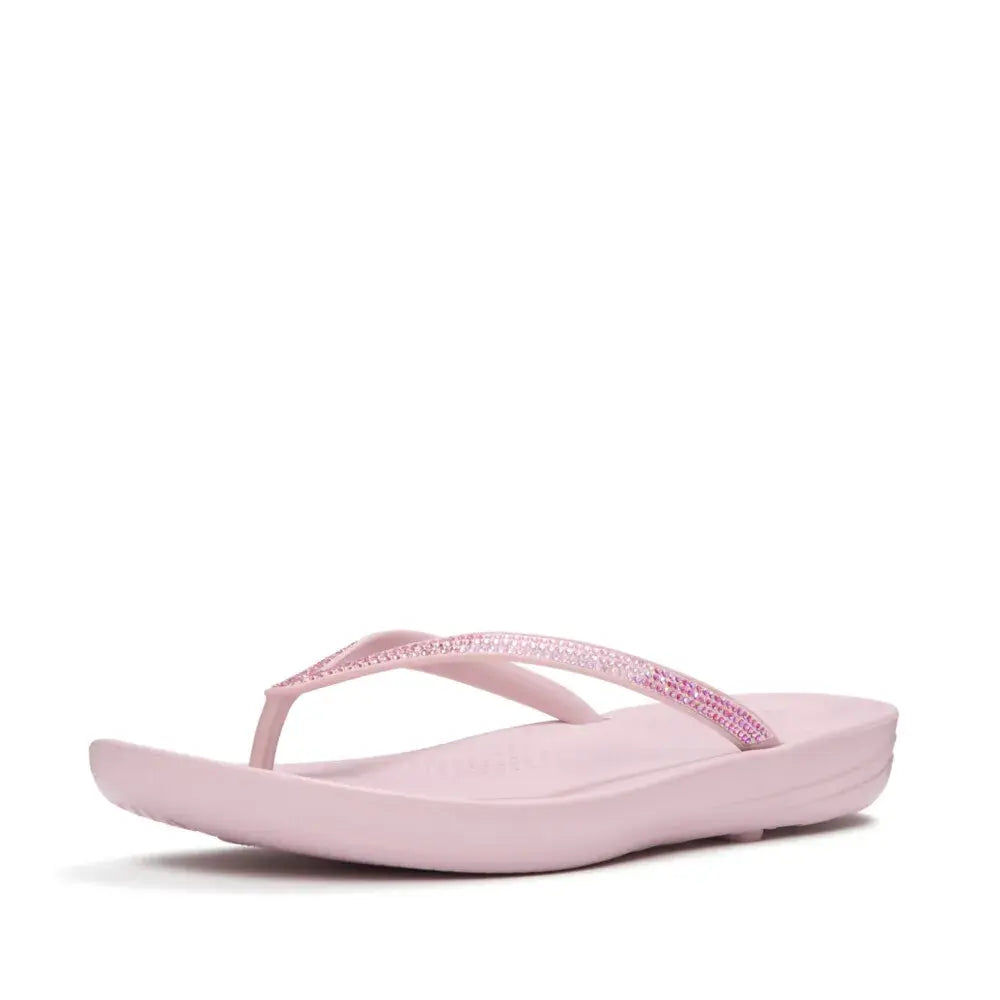 Fitflop Iqushion Ombre Sparkle Flip-flops - Dusk Lilac, angled view