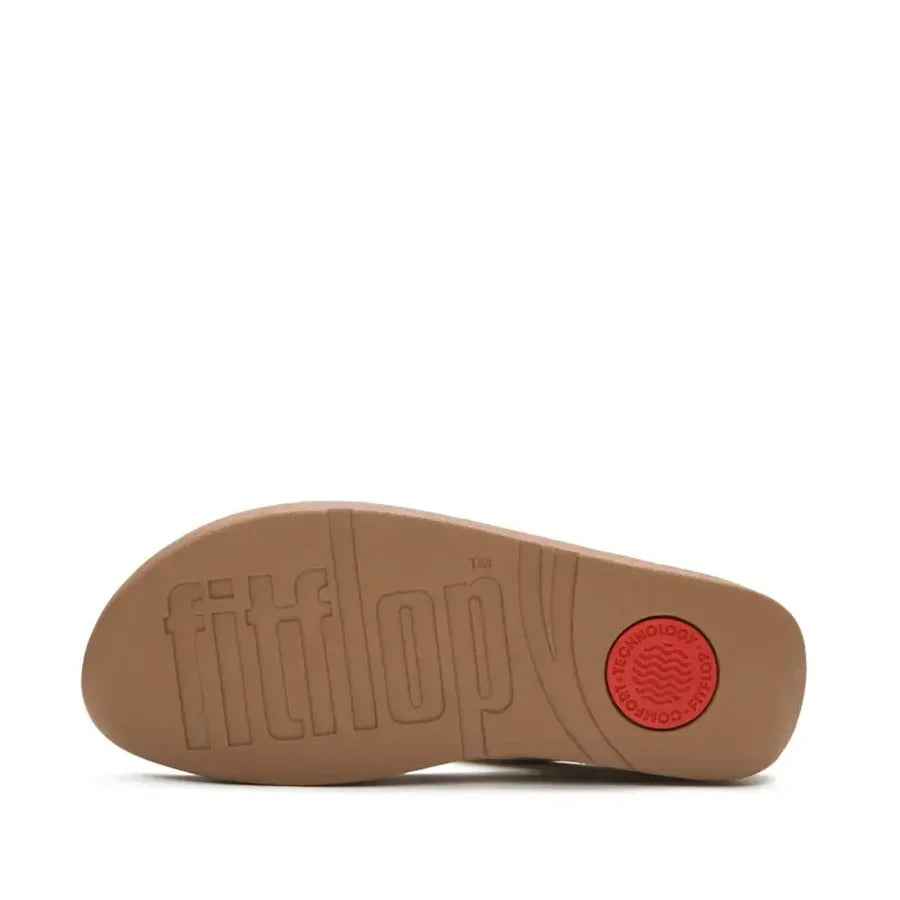 Fitflop Lulu Glossy Button Toe-Post Sandals - Paris Beige