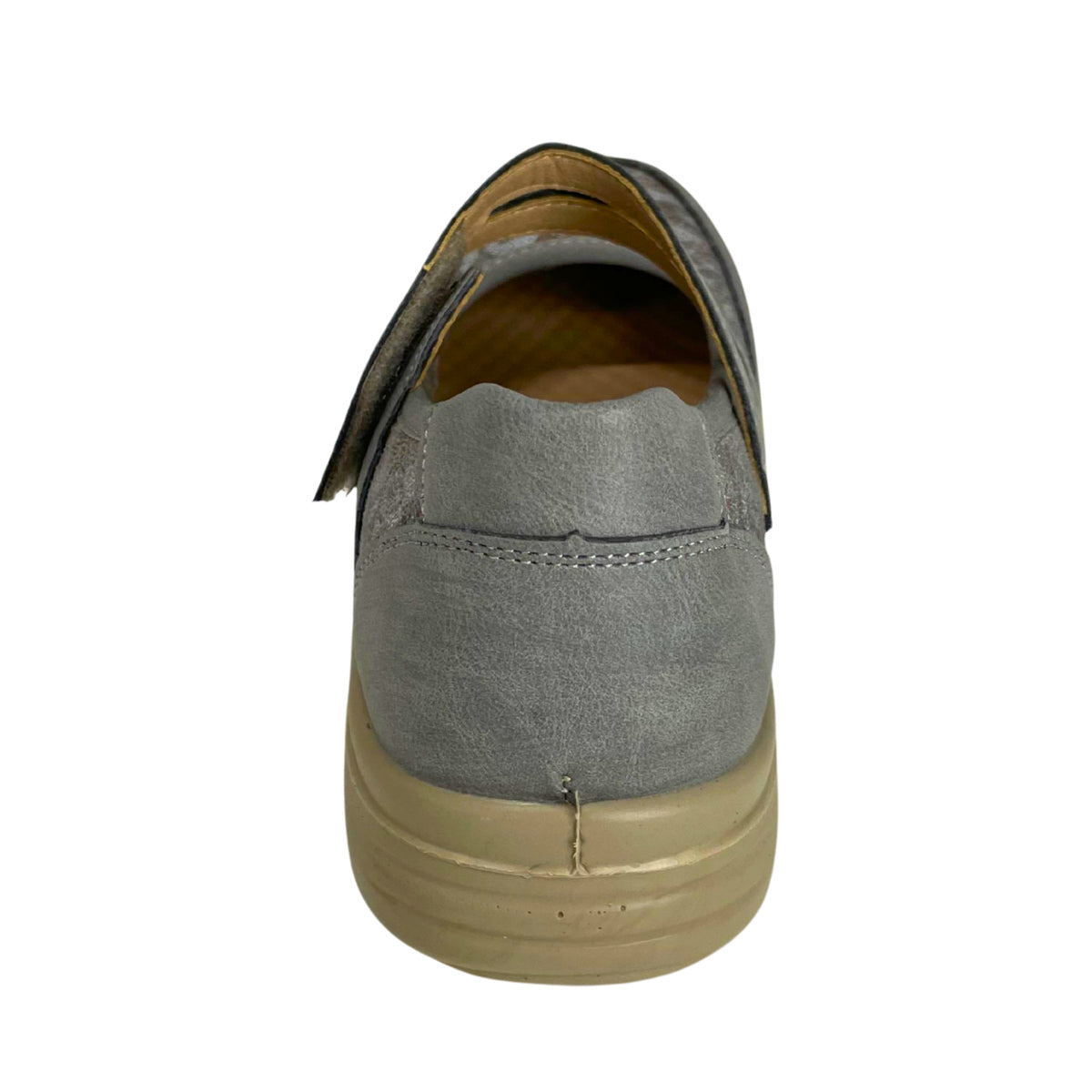 Cushion Walk Floral Comfort Strap Flats - Grey - rear view