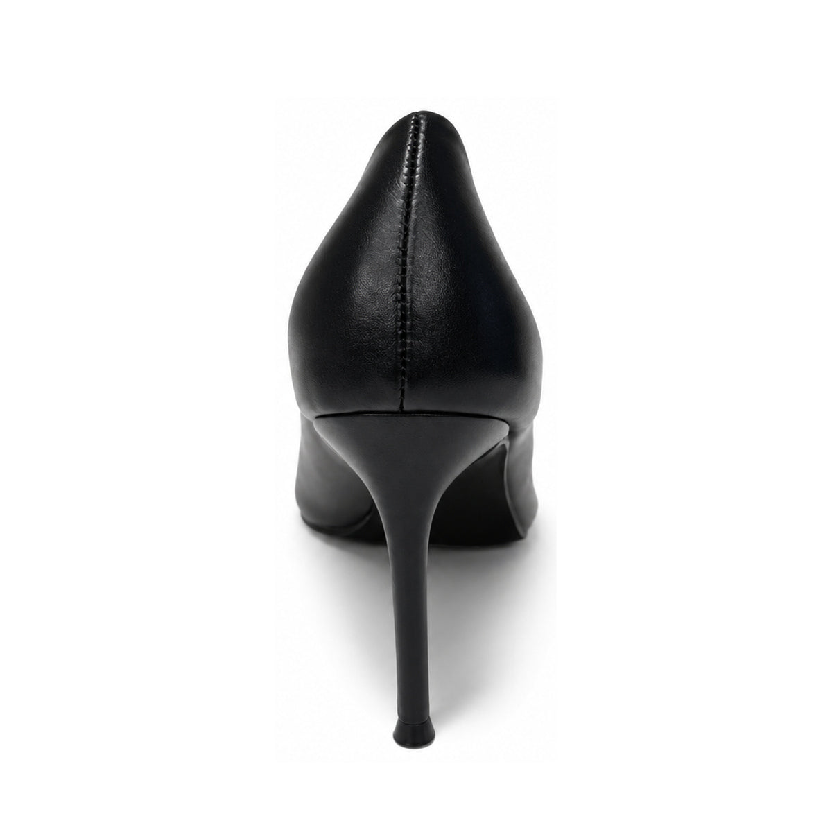 Wild Alice Pointy Court Heel - Black - rear view