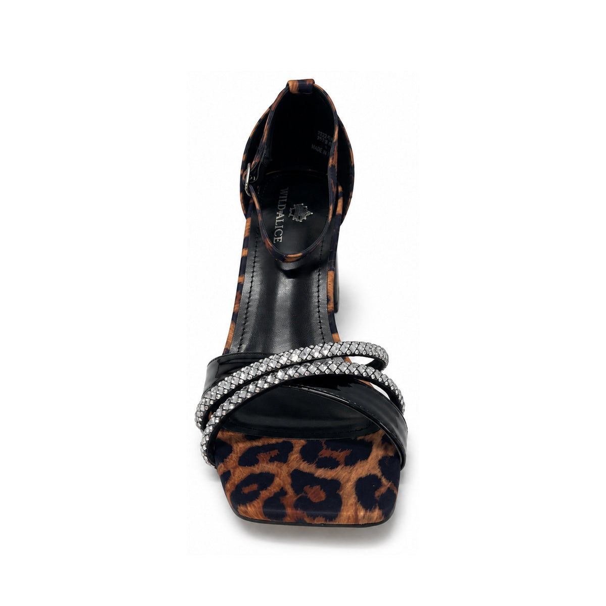 Wild Alice Glamour Block Heel - Leopard - front view