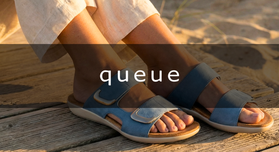 Queue Shoes women’s sandals from the Queue collection