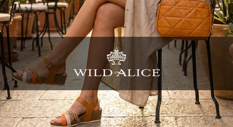 Wild Alice women’s sandals and handbag from Queue Shoes