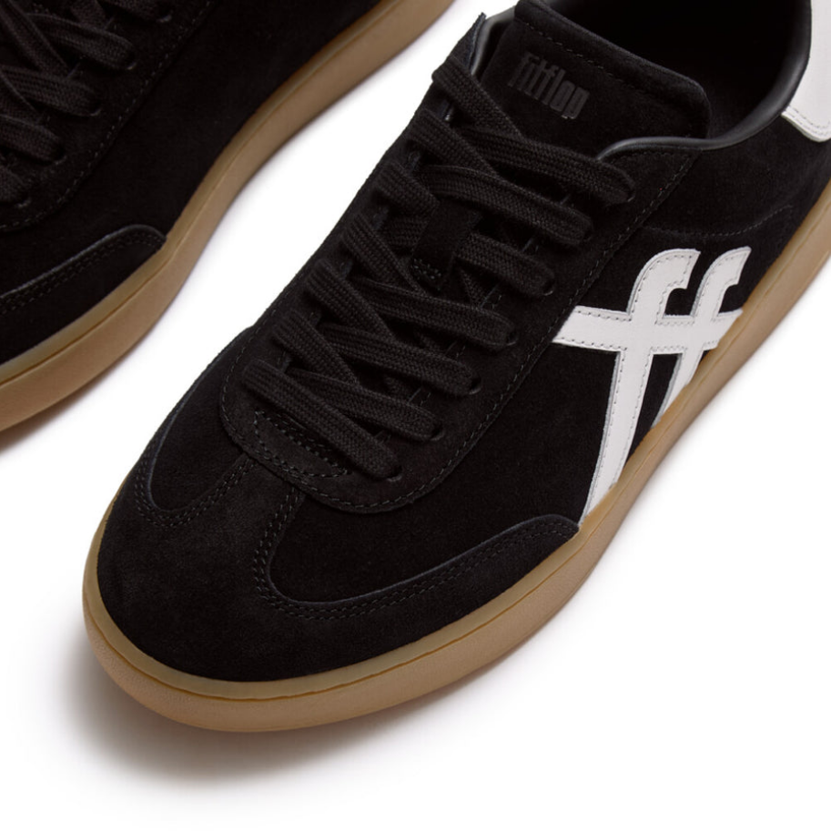 Fitflop Black/white The Dash Sneaker – detail shot