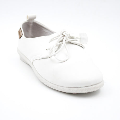 Pierre Cardin Riviera Lace Up Flats - White