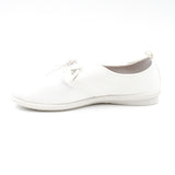 Pierre Cardin Riviera Lace Up Flats - White