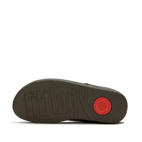 Fitflop Fino Pearls-And-Crystal Toe-Post Sandals - Deep Olive