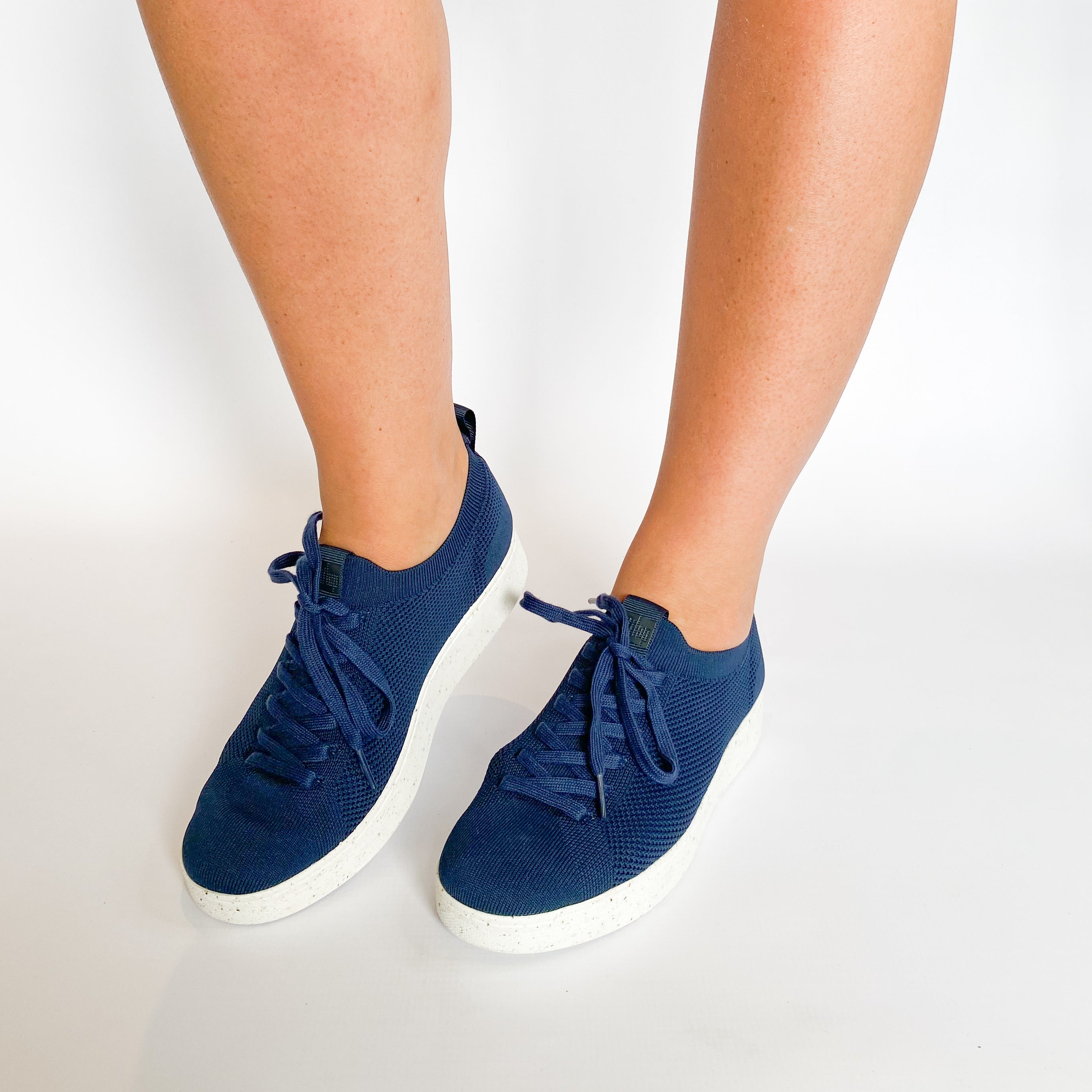 Fitflop Navy Rally Knit Sneaker – Queue Shoes