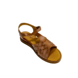Gia Tan Leather Criss Cross T Bar Sandal – product image 1