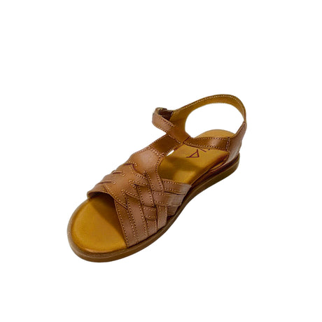 Gia Tan Leather Criss Cross T Bar Sandal – product image 1