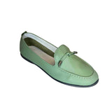 Gia Green Leather Comfort Moccasin – product image 1