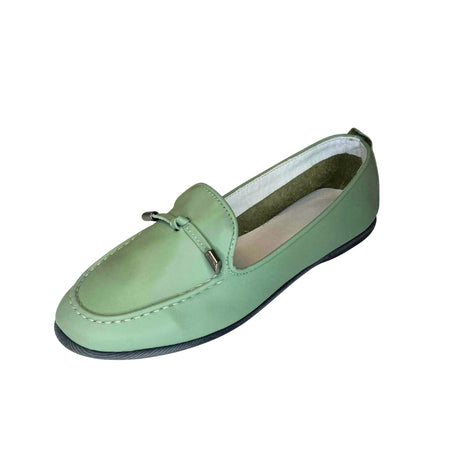 Gia Green Leather Comfort Moccasin – product image 1