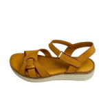 Gia Coconut Intertwined Flatform Sandal – side view