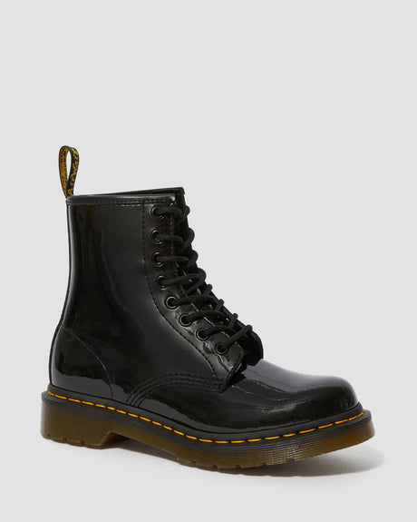 Dr Martens 1460 Patent Leather Lace Up Boots - Black