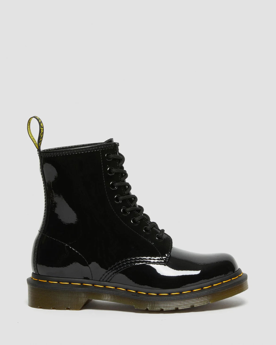 Dr Martens 1460 Patent Leather Lace Up Boots - Black