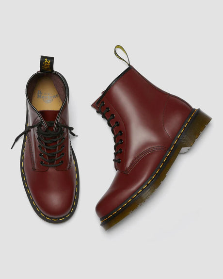 Dr Martens 1460 Smooth Leather Lace Up Boots - Cherry Red
