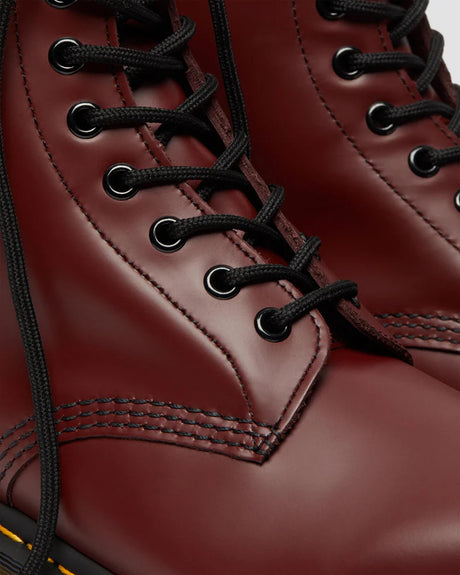 Dr Martens 1460 Smooth Leather Lace Up Boots - Cherry Red