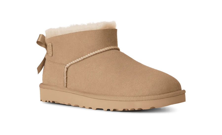 Ugg Ultra Mini Bailey Bow - Sand