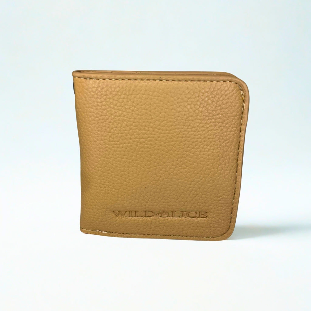 Wild Alice beige FOLD CARDHOLDER