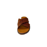 Gia Tan Leather Weave Cross Over Sandal – front view