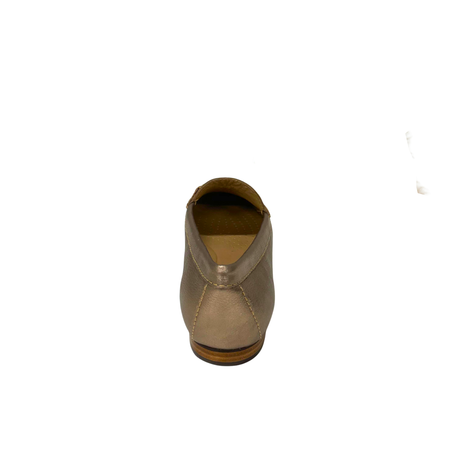 Gia Leather Horsebit Loafer - Silver