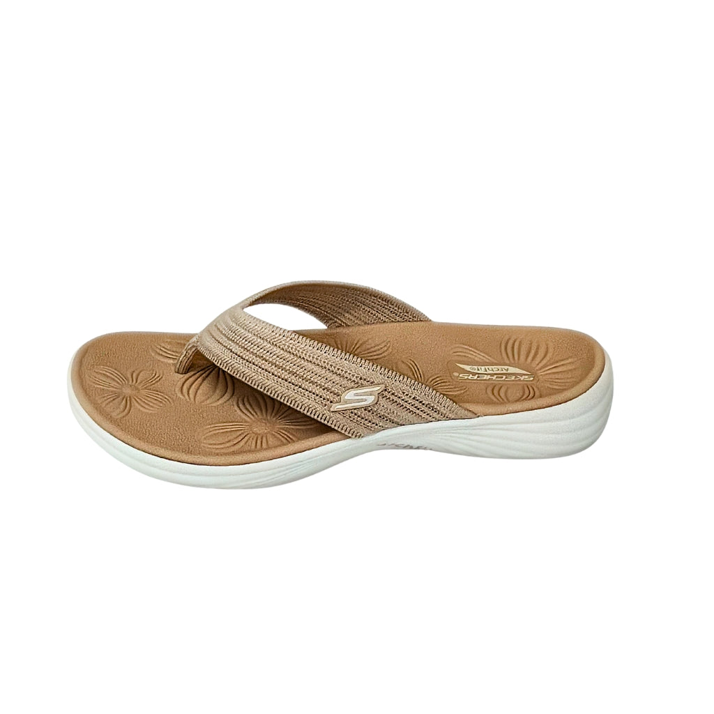 Skechers taupe Arch Fit RADIANCE LURE sandal