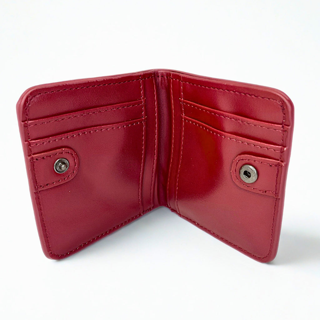 Wild Alice red FOLD CARDHOLDER