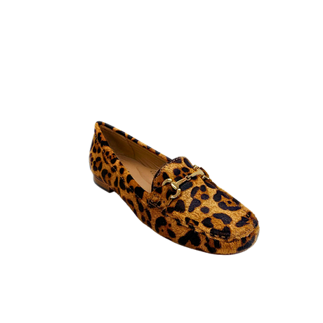 Gia Leather Horsebit Loafer - Leopard Tan