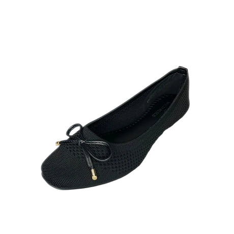 Wild Alice Black Fabric Bow Pump – product image 1