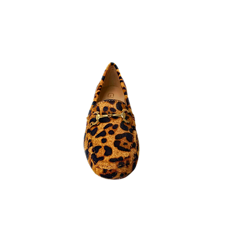 Gia Leather Horsebit Loafer - Leopard Tan