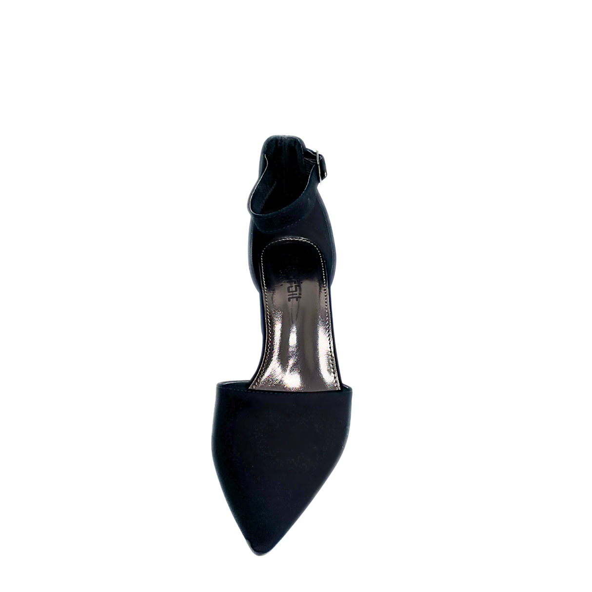 Orbit Pointed Toe Block Heel - Black