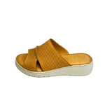 Gia Tan Perforated Flatform Sandal – side view