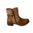 Savoy Combo Ankle Boots with Side Zip Detail - Brown/Taupe – product image 1