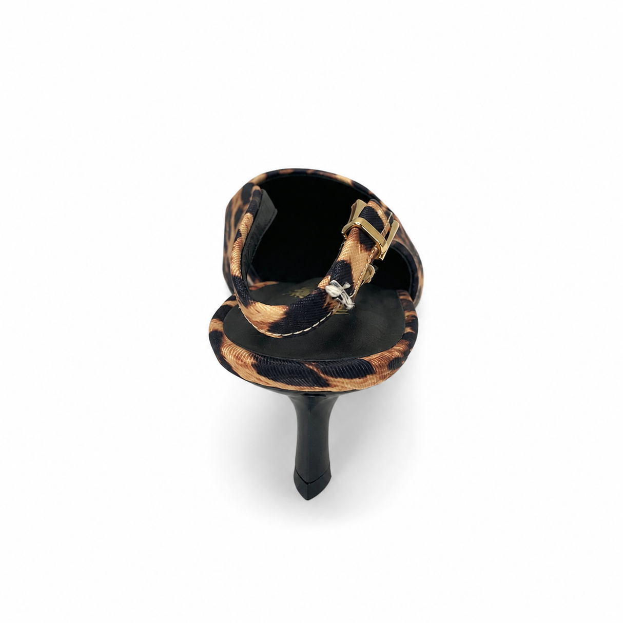 Wild Alice Pointy Slingback Kitten Heel - Leopard