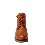 Savoy Metal Button Ankle Boot - Tan
