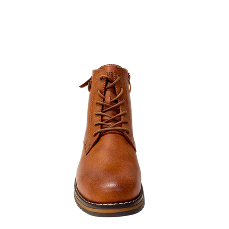 Savoy Metal Button Ankle Boot - Tan