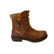 Savoy Mid-Ankle Boots with Stitched Panels - Brown – product image 1