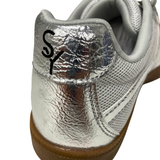Savoy Retro Lace Up Sneaker - Silver Metallic