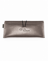Gia Leather Sunglasses Case - Pewter