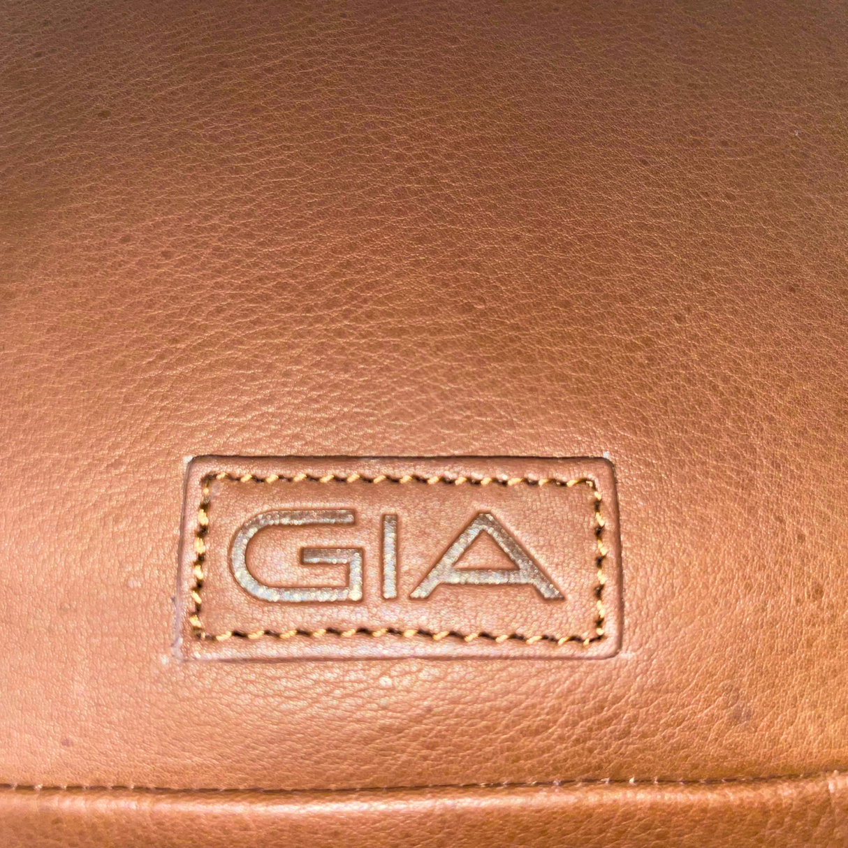 Gia Leather Sleek Crossbody Bag - Dark Brown