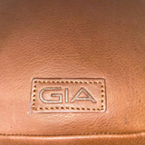 Gia Leather Sleek Crossbody Bag - Dark Brown