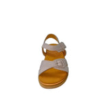 Gia Hat Leather Double Buckle Sandal – front view