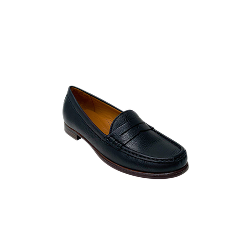 Gia Leather Loafer - Black